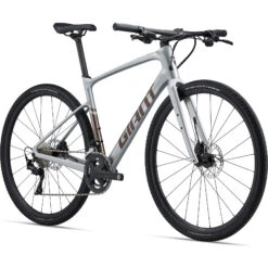 Giant FASTROAD AR ADVANCED 1 - Carbon Fitnessfiets - 2023 - Zilver -Giant my23fastroadaradvanced1colora silver front 1515113