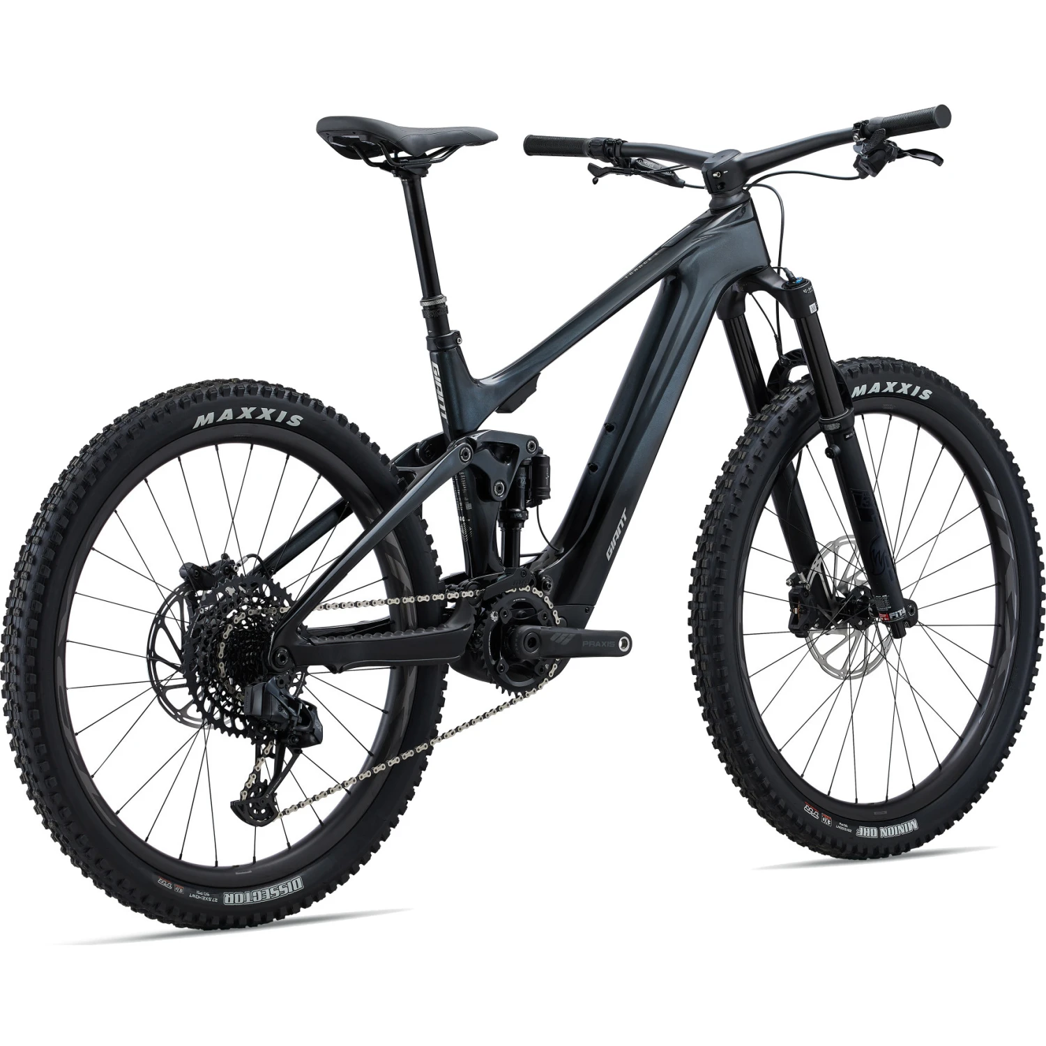 Giant TRANCE X ADVANCED E+ ELITE 1 - Carbon Electric Mountain Bike - 2023 - Gunmetal Black 6 Giant TRANCE X ADVANCED E+ ELITE 1 - Carbon Electric Mountain Bike - 2023 - Gunmetal Black - Afbeelding 4